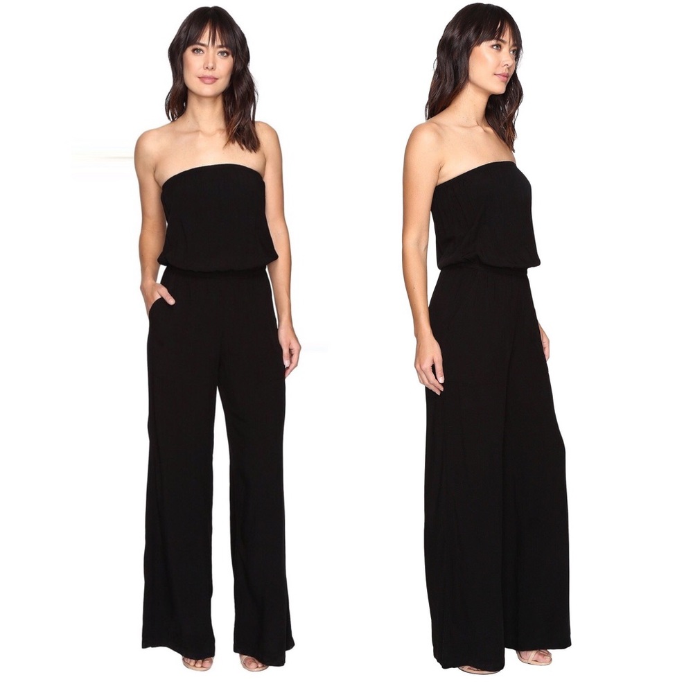 Michael Stars | Strapless Wide Leg Jumpsuit